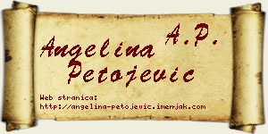 Angelina Petojević vizit kartica